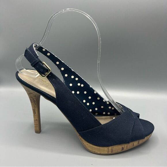 Christian Siriano for Payless Cork Heel Platform Open Toe Heels - Picture 8 of 8